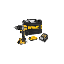 DCD805D2T DeWALT 18V XR akumuliatorinis smūginis gręžtuvas-suktuvas (2x2.0Ah)