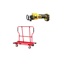 DCE555N DeWALT gipso kartono freza + PW1000 gipskartonio plokščių vežimėlis