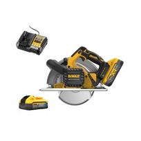 DCS383H2 DeWALT 18V metalo diskinis pjūklas (2x5.0 Ah)
