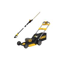 DCMWSP156N DeWALT 2x18V savaeigė akumuliatorinė žoliapjovė + DCMPH566N 18V gyvatvorių žirklės (550 mm)