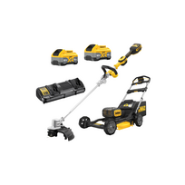 DCMK201W2 DeWALT 18V žoliapjovės ir sulankstomo trimerio rinkinys (2x8.0 Ah)