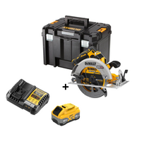 DCS573W1T DeWALT 18V FLEXVOLT ADVANTAGE diskinis pjūklas 190 mm + DWST1-71195 TSTAK VI DeWALT įrankių dėžė (1x8.0 Ah)