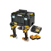DCK2206P2T DeWALT suktuvo – smūginio gręžtuvo ir hidraulinio smūginio suktuvo rinkinys (2x5.0 Ah)