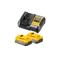 DCB1104S2 DeWALT 18V Powerstack akumuliatoriai + kroviklis (2x3.5 Ah)