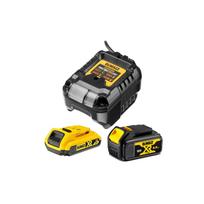 DCB1102MD DeWALT 18V akumuliatorių ir kroviklio rinkinys (1x4.0 Ah + 1x2.0 Ah)
