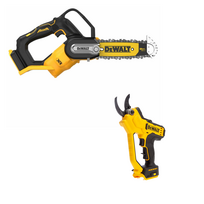 DCMPP568N DeWALT 18V akumuliatorinis sekatorius + DCMPS520N 18V grandininis pjūklas