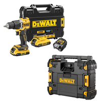 DCD100YD2T + DWST1-81079  DeWALT 18V XR suktuvas – smūginis gręžtuvas + DeWALT TSTAK radijo imtuvas (2x2.0 Ah)