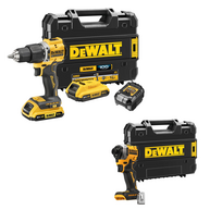 DCD100YD2T + DCF850NT DeWALT 18V XR suktuvas – smūginis gręžtuvas + itin kompaktiškas smūginis suktuvas (2x2.0 Ah)