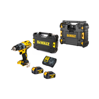 DCD791M2 + DWST1-81079 DeWALT 18V suktuvas – gręžtuvas + DWST1-81079 DeWALT TSTAK radijo imtuvas (2x4.0 Ah)