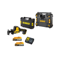 DCS369E2T + DWST1-81079 DeWALT 18V tiesinis pjūklas + DWST1-81079 DeWALT TSTAK radijo imtuvas (2x1.7 Ah)