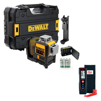 DCE089RNT DeWALT kryžminių linijų lazeris + Leica Disto D110 lazerinis atstumų matuoklis (60 m) +  DOVANA!