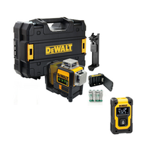 DCE089GNT DeWALT kryžminių linijų lazeris + DW055PL DeWALT lazerinis atstumų matuoklis (16 m) + DOVANA!