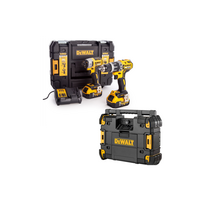 DCK266P2T + DWST1-81079 DeWALT 18V smūginis suktuvas + suktuvas-gręžtuvas + DWST1-81079 DeWALT TSTAK radijo imtuvas (2x5.0 Ah)