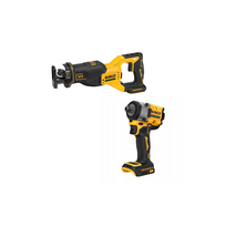 DCF922N DeWALT 18V smūginis 1/2" veržliasukis + DCS382N DeWALT 18V tiesinis pjūklas