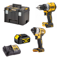 DCD800N DeWALT 18V suktuvas-gręžtuvas + DCF887N DeWALT 18V XR Li-Ion smūginis suktuvas (1x4.0 Ah)