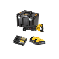 DCS386H2T DeWALT 18V FLEXVOLT Advantage tiesinis pjūklas (2x5.0 Ah)