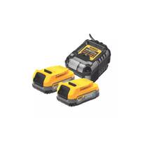 DCB1102E2 DeWALT įkroviklio ir akumuliatorių rinkinys (2x1.7 Ah)