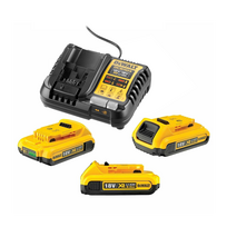 DCB1104D3 DeWALT 4A greitojo kroviklio ir akumuliatorių rinkinys (3x2.0 Ah)