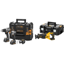 DCK200ME2GT DeWALT McLaren Edition 18V smūginis suktuvas + suktuvas-gręžtuvas (2x1.7 Ah) + DCS382NT tiesinis pjūklas