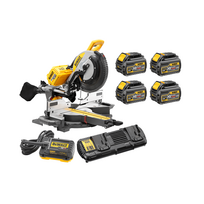 DHS780T4A DeWALT FLEXVOLT 54V XPS skersinio pjovimo staklės 305 mm (4x6.0 Ah)