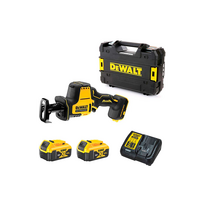 DCS369P2 DeWALT 18V tiesinis pjūklas (2x5.0 Ah)