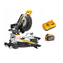 DCS781X1 DeWALT FLEXVOLT 54V skersinio pjovimo staklės 305 mm (1x9.0 Ah)