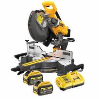 DCS781X2 DeWALT FLEXVOLT 54V skersinio pjovimo staklės 305 mm (2x9.0 Ah)