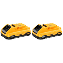 DCB189M2 DeWALT 18V Li-Ion kompaktiškos baterijos (2x4.0 Ah)