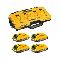 DCB104D4 DeWALT FLEXVOLT 54V baterijų ir kroviklio rinkinys (4x2.0 Ah)