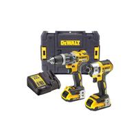 DCK266D2T DeWALT 18V smūginis suktuvas + suktuvas-gręžtuvas (2x2.0 Ah)
