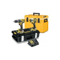 DCK266P2C DeWALT 18V smūginis suktuvas + suktuvas-gręžtuvas + TOUGHSYSTEM šaltdėžė (2x5.0 Ah)