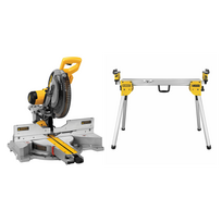 DWS780XPS DeWALT 305 mm slankus skersinis pjūklas + DE7033 kompaktiškas stalas