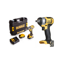 DCD796P2 DeWALT 18V smūginis suktuvas – gręžtuvas + DCF880N DeWALT 18V aukšto sukimo momento smūginis veržliasukis