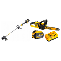DCM575X1 DeWALT FLEXVOLT 54V grandininis pjūklas + DCM571N FLEXVOLT 54V žoliapjovė - trimeris