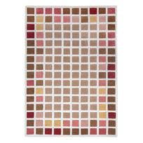 Rankų darbo rožinės spalvos iš vilnos kilimas 140x200 cm Renga Wool – Flair Rugs
