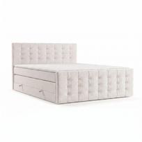 Spyruoklinė lova kreminės spalvos su sandėliavimo vieta 160x200 cm Blend – Maison de Rêve