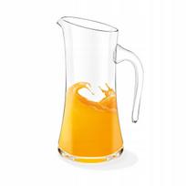 Wilmax ąsotis, 1500 ml, Stiklinis ąsotis VANDENS LEMONIADE sultys 1500ml Wilmax