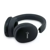 GUESS Metallic Finish Gold Script Logo ENC Wireless Headphones Black