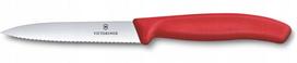 Virtuvinis peilis Victorinox Swiss Classic 10 cm daržovių peilis, raudona rankena