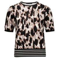 Megzta palaidinė moterims, Marga, Short-sleeved knit sweater