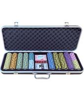 Pokerio rinkinys DLX 500 molio žetonų 13,5 g