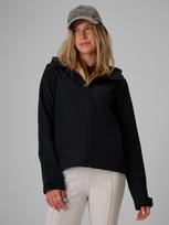Vėjo nepraleidžianti softshell striukė su 5000 membrana moterims - juoda