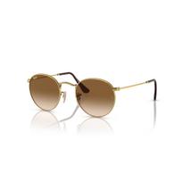 Ray-Ban Round Metal Large akiniai | Gold - Brown
