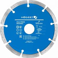 Hogert Deimantinis segmentinis pjūklas HT6D751, 125mm, 2mm, 22.23mm, 12200 RPM, deimantinė danga, naujas, didelis patvarumas