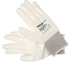 Darbo pirštinės Nailonas/pu baltos 10 (xl)