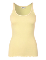 Rosemunde - Rwbelle Silk U-Neck Strap Elastic T - Marškinėliai be rankovių - Geltona