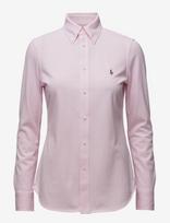 Polo Ralph Lauren - Slim Fit Knit Cotton Oxford Shirt - Marškinėliai ilgomis rankovėmis - Rožinė