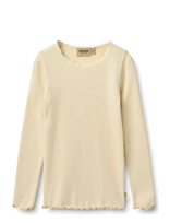 Wheat - Rib T-Shirt L/S Reese - Ilgarankoviai marškinėliai - Geltona