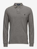 Polo Ralph Lauren - Custom Slim Fit Mesh Polo Shirt - Marškinėliai ilgomis rankovėmis - Pilka