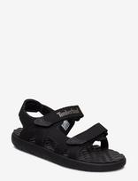 Timberland - Perkins Row Backstrap Sandal Black - Plokščiapadės basutės - Juoda